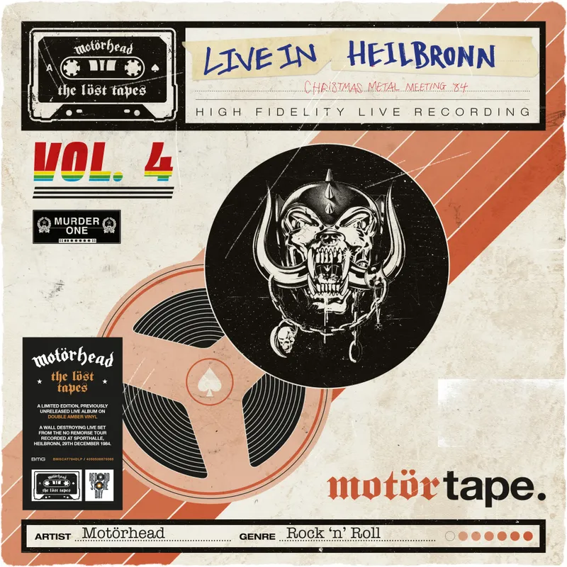 Motorhead - 'The Lost Tapes - Live in Heilbronn' 2LP. 2023 RSD.